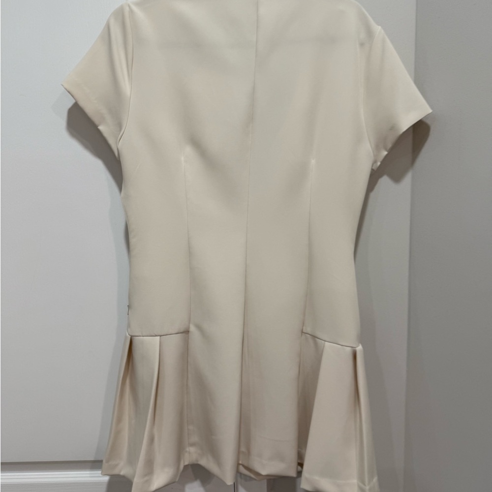 Zara Cream Button-Down Mini Dress - Picture 6 of 11